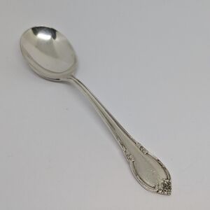 1847 Rogers Bros. Remembrance Silver Plate Sugar Spoon Vintage Cutlery Floral